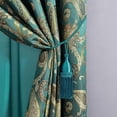 thumbnail image 4 of Chezmoi Collection Adelle 4-Piece Paisley Jacquard Embroidered Window Curtain Set, 4 of 6