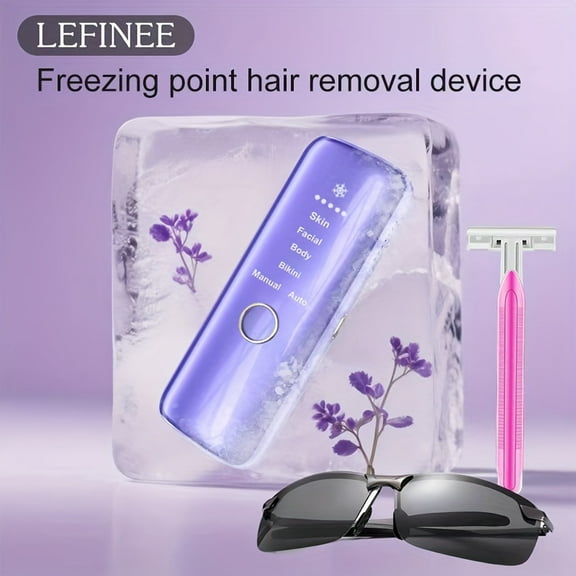 Latest Generation Hair Removal Device for Women - 5 Adjustable Intensity Levels, Automatic Shutoff and Display, Permanent Hair Removal for Face, Body, Bikini Area - Home Use, 110-240V, US Plug, Ideal