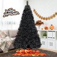 thumbnail image 4 of Costway 8 FT Halloween Tree with 860 Branch Tips Frosted Pine Needles 450 White LED Lights, 4 of 10