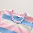 thumbnail image 4 of Gerichy Girls Summer Outfits, Toddler Girls Short Sleeve Valentine's Day Letter Embroider T Shirt Pullover Tops Skirts Outfits, 4 of 9