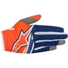 Alpinestars Radar Flight Gloves (X-Large, Orange Fluo/Dark Blue/White)