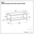 thumbnail image 5 of Simpli Home Skyler 48 inch Wide Solid Mango Wood Industrial Coffee Table in Dark Cognac Brown, 5 of 7
