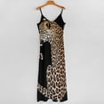thumbnail image 5 of Elegant Leopard Sits Dark Background Sleeveless Dress Dresses Women Summer Women's Summer Clothing, 5 of 9