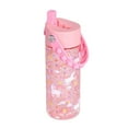 thumbnail image 3 of Elemental Splash Kids Water Bottle - Plastic Water Bottle - BPA Free - Leak Proof - Straw Lid - Pop-it Handle - Durable - For Girls, Boys & School Reusable Water Bottle - 18oz - Unicorn, 3 of 5