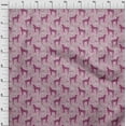 thumbnail image 4 of oneOone Viscose Chiffon Pink Fabric Animal Craft Projects Decor Fabric Printed By The Yard 42 Inch Wide, 4 of 4