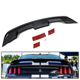 MRSOCAL GT Style Front Bumper Lip Spoiler For 2015-2017 Ford Mustang – Unpainted Black PP Plastic, Factory Grade