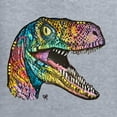 thumbnail image 2 of Dean Russo Raptor Animal Lover Mens Graphic Tank Top, Heather Grey, Medium, 2 of 6