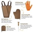 thumbnail image 6 of Luxspire 5 Piece Self Tanning Mitt Applicator Kit, Soft Tanner Mitt Set with Exfoliating Glove, Back Lotion Applicator, Face Makeup Brush, Mini Finger Face Mitt for Lotions, Mousses,Creams, 6 of 8