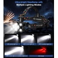 thumbnail image 2 of Linterna Frontal MoKo 2500 Lúmenes 9 LED 13 Modos IP44 Resistente al Agua, 2 of 8