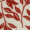 thumbnail image 4 of Ruby Red Outdoor Printed Leaves Pillow 18 x 18 in Red Ivory, 4 of 5