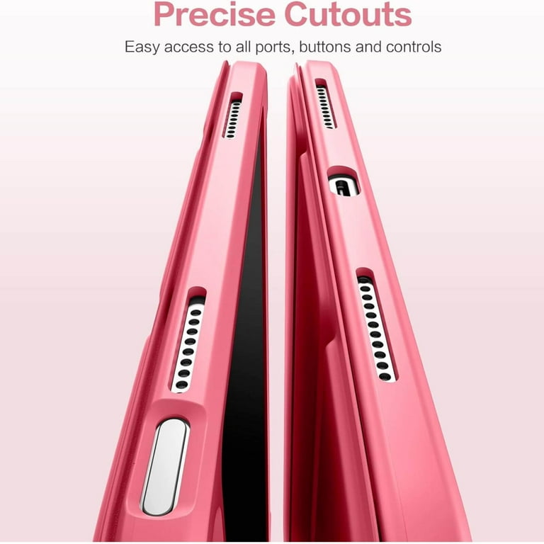 iPad ピンク + Antrix レッドケース GEAK Compatible with iPad A16 11th Gen 2025 and 10th Gen 2022 Case