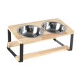 thumbnail image 3 of Gazechimp Elevated Cat Bowls Raised Cat Feeder for Food and Water Lightweight with Stainless steel bowl, 3 of 8