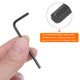 thumbnail image 5 of Uxcell 20 piezas Llave Allen 3/32" Llave Hexagonal en forma de L SAE Llave L Herramienta de reparación, Acero de cromo vanadio, Negro, 5 of 7