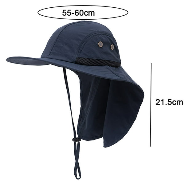 Unisex Sun Hat with Neck Flap Cover Fishing Cap Neck Protection