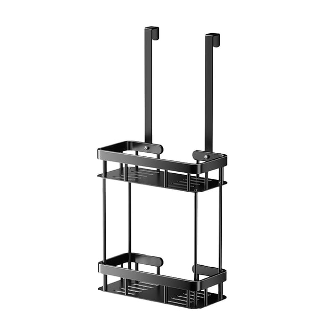 Kyusrd Summer All Sale!2-Tier Hanging Shower Caddy Over The Door Large Capacity Hanging Shower Organizer Sturdy Rust Proof Shelf Basket Storage Rack No Drilling