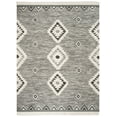 thumbnail image 2 of SAFAVIEH Kenya Pierce Geometric Diamonds Fringe Area Rug, Black/Ivory, 10' x 14', 2 of 7
