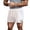 White, variant on Men's Shorts, Casual With Pockets Solid Waist Sports Shorts Color Men Mid Men's Casual Shorts Ski Training Shorts Grey M