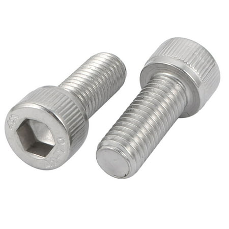 

Unique Bargains M10x25mm Stainless Steel Left Hand Thread Hex Socket Head Cap Screw Bolt 2pcs