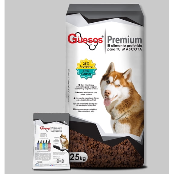 Alimento para perros Güesos Güesos Premium 25 kg 25Kg