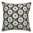 thumbnail image 2 of Creative Products Black Green Mod Pattern 18x18 Indoor / Outdoor Pillow, 2 of 3