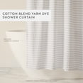 thumbnail image 2 of Cotton Blend Classic Stripe Shower Curtain, 2 of 6