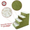 thumbnail image 2 of Majestic Pet Portable Villa Pet Stairs Soft Sherpa Foam Step Steps for Dogs & Cats Perfect for Bed & Sofa, 2 of 5
