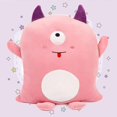 thumbnail image 1 of Almohada de peluche de monstruo de 50 cm, diseño de diablo, ideal para decorar el hogar, ideal como regalo de cumpleaños infantil., 1 of 5
