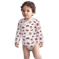 thumbnail image 2 of Xecao Birthday Cake Print Baby unisex-baby Cotton Long-sleeve Bodysuits-12 Months, 2 of 6