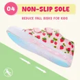 thumbnail image 5 of FUNCOO PLUS Kids Light Up Sneakers Toddler Girls Canvas Shoes, Little Pink Strawberry, Size 9, 5 of 7