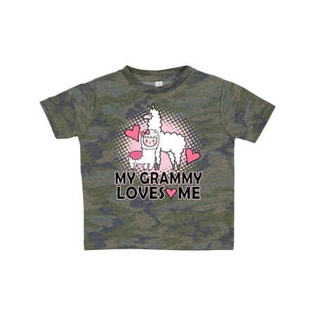 

Inktastic Grammy Loves Me Llama Gift Toddler Toddler Girl T-Shirt