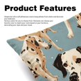 thumbnail image 2 of Spotted Dog Set with Unique CoversPatterns - 2 Pack Decorative Pillows for Bed - Includes Pillow Inserts - Available in 16x16, 18x18, 20x20 Inches for Any Occasion, 2 of 6