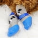 thumbnail image 3 of mfyjkho Zapatos para perros pequeños con calcetines de punto, suela de goma impermeable, protectores antideslizantes para patas para días lluviosos, talla pequeña, paquete de 4, 3 of 3