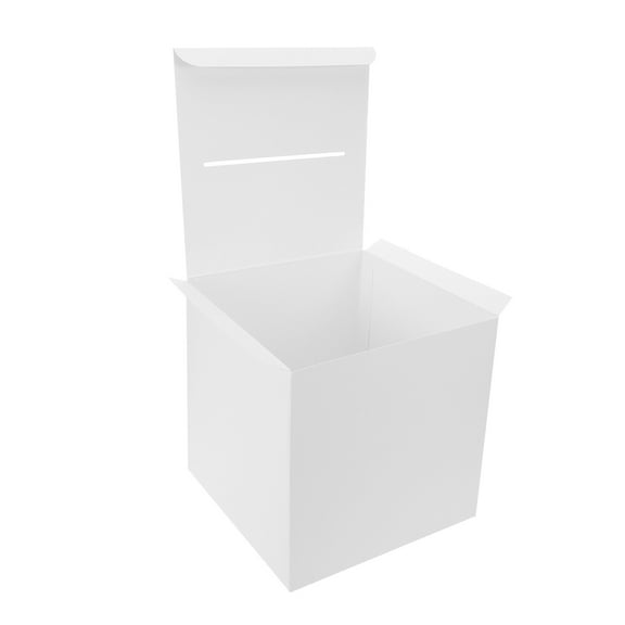 OHOIOLLA 1 Set Small Cards Box with Slot for Wedding Party Supplies Storage Blessings Collection Square Shape