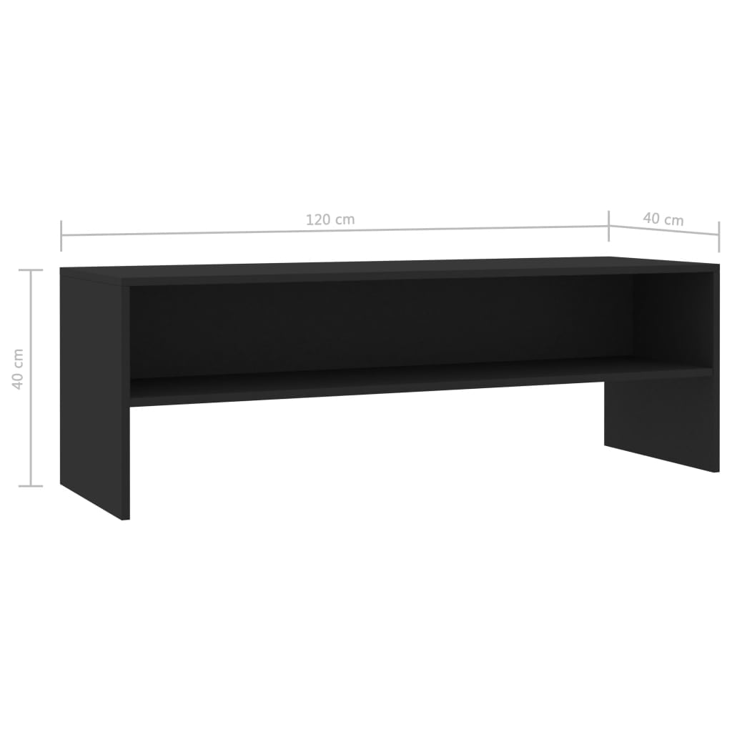 Lowestbest TV Cabinet Stand, Modern Entertainment Center with Two-Tier Shelf, Media Console for Living Room Lowestbest TV Cabinet Stand, Modern Entertainment Center with Two-Tier Shelf, Media Console for Living Room