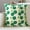Green, variant on Green Faux Lambswool Flower Pillow Cover Sofa Cushion Cozy Plush Decorative Throw Pillow Case