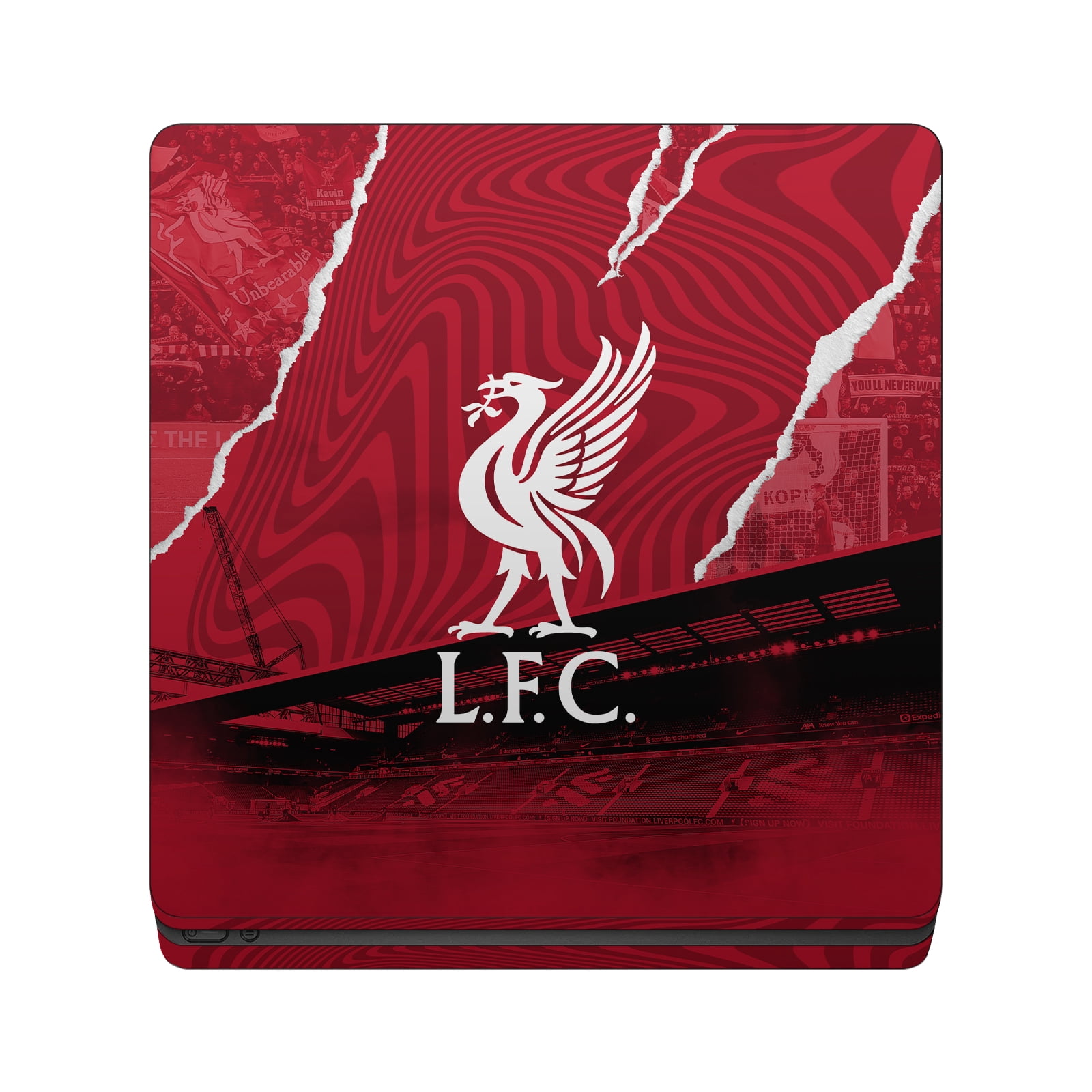 Head Case Designs Officially Licensed Liverpool Football Club 2023/24 Logo Stadium Vinyl Sticker Skin Decal Cover Compatible with Sony PS4 Slim Console & Controller
