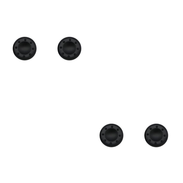 Monstrate Paquete de 2 Gamepad Thumbstick Covers Joystick Caps Gaming Controller Accesorios Reemplazo de piezas de repuesto para One Black Negro 2piezas