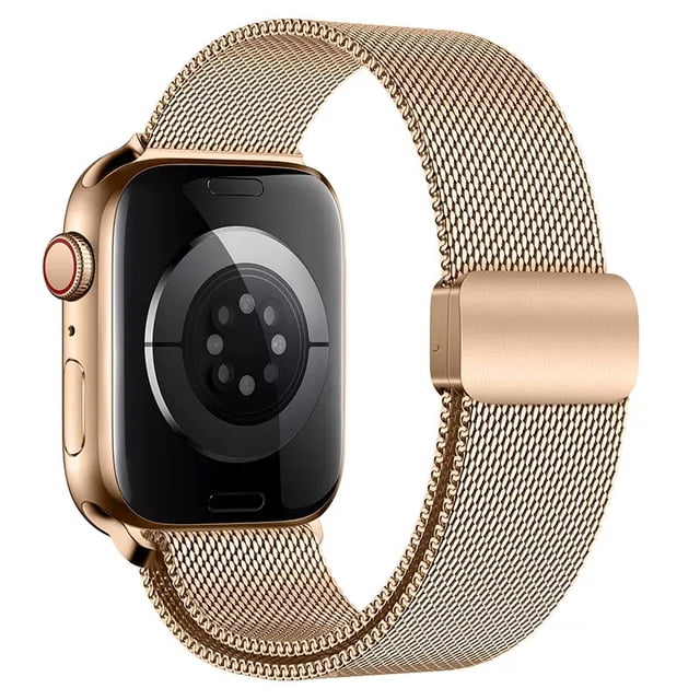 Correa Milanesa de Acero Inoxidable Para Apple Watch, Compatible con Todas las Series