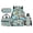 Kawaii Otter Print, variant on Uorisanigo Floral Koala School Backpack for Kids Boys 4 Pieces Bookbag Rucksack with Water Bottle Holder Bag Lunch Box Pencil Holder for Youth Primary School Students