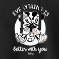 thumbnail image 3 of Disney - Mickey & Friends - Mickey & Minnie in Love - Everything is Better with You - Juniors Cropped Pullover Hoodie, 3 of 5