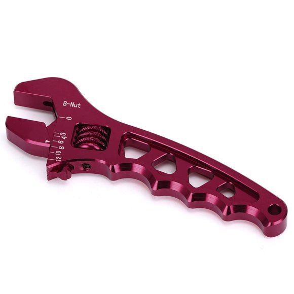 PTNHZ Clé Réglable Légère en Aluminium AN3-AN12 Outil de Raccord de Tuyau (Rouge)