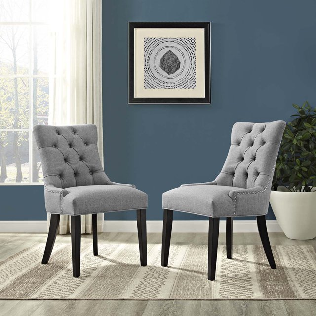 Modway Regent Upholstered Dining Side Chair Set of 2, Multiple Colors