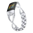 thumbnail image 2 of WIFKLSIIPG for Fitbit- Charge 5 Watch Alloy Diamond Fashion Strap Replacement Strap, 2 of 5