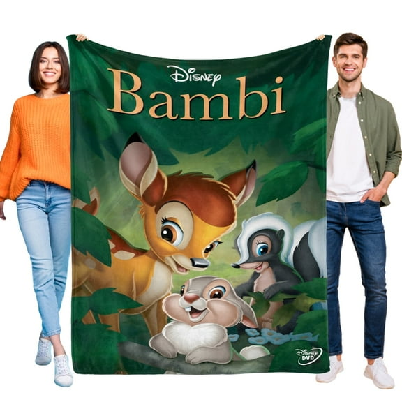 Bambi Blanket for Boys Girls Lightweight Kids Throw Blanket Cute Soft Blankets Flannel Plush Blankets Gifts 30x40in