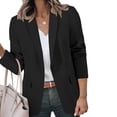 thumbnail image 5 of cocolona Blazer for Women Open Front Lapel Long Sleeve Button Suit Jacket Business Work Office Blazer, 5 of 5