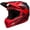 Crimson/Black/White, variant on Bell Adult Full-9 Bike Helmet