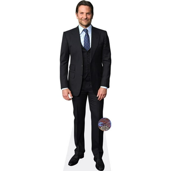 Bradley Cooper (Black Suit) Mini Cardboard Cutout Standee