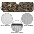 thumbnail image 6 of Uorisanigo Windshield Sun Shade for 2007-2018 Jeep Wrangler JK JKU & 1997-2006 Jeep Wrangler TJ LJ, Aluminum Foil Block UV Rays and Heat, Auto Camo Hunting Print Sunshade, 6 of 7