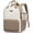 Khaki Beige, variant on LOVEVOOK Laptop Backpack for Women with Giant Tumbler Holder Pocket, 15.6 inch Travel Work Backpack Purse for Teacher Nurse, Waterproof College Book Bag Cute Casual Daypack, Beige-Black-Brown
