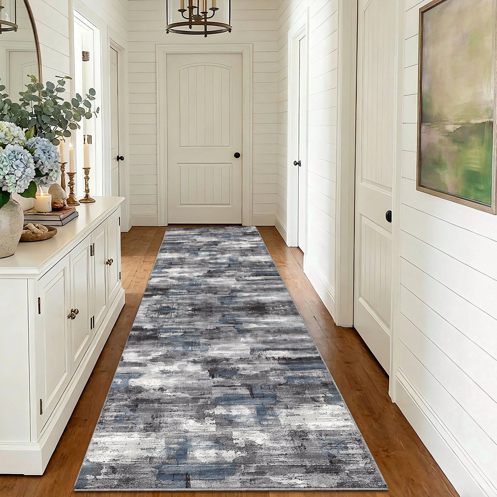 2'x10' Kitchen Runner Rug,Non-Slip Entryway Runner Laundry Rug,Boho Indoor Machine Washable Hallway Runner Rugs Throw Carpet for Living Room Bedroom Dining Room Hallway Kitchen